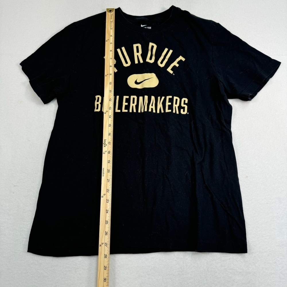 Nike Purdue Boilermakers Tee Shirt Mens Size Large Black Shortsleeve - Picture 5 of 6